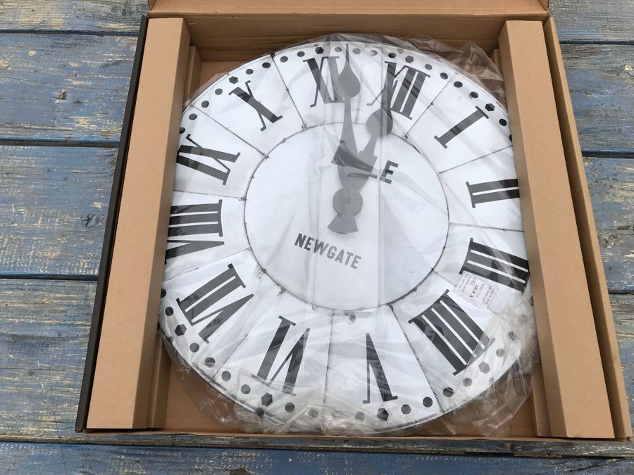 JUST ADDED - NEW Newgate Classic Tin Clock With Box  [Photo 1]