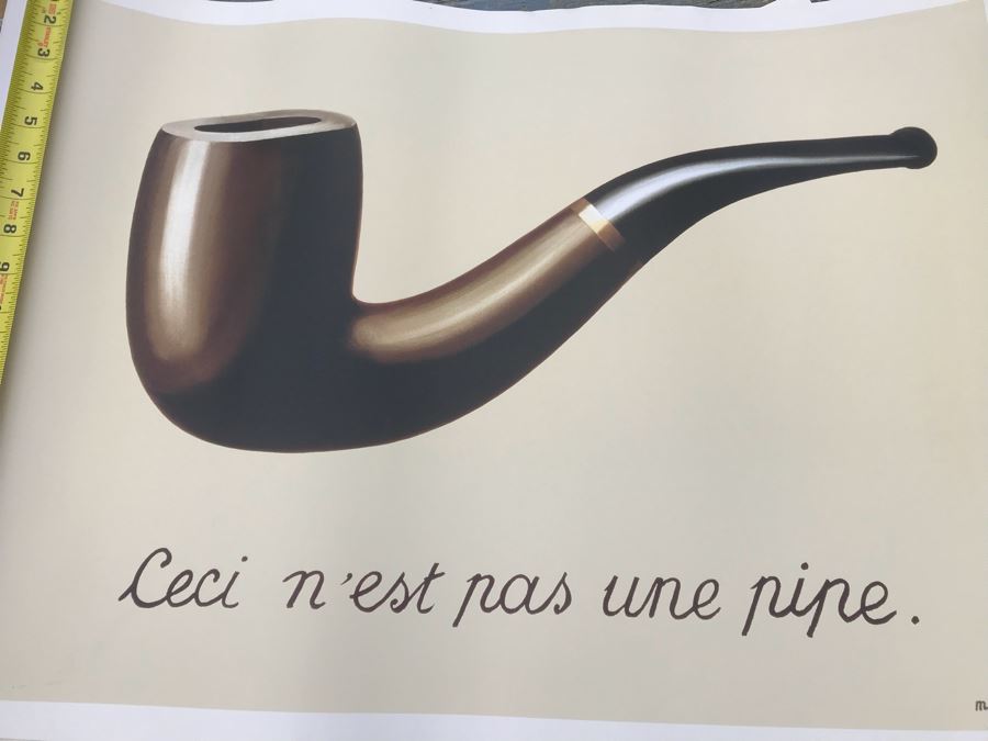 JUST ADDED - (5) Rene Magritte Posters La Trahison Des Images 1929 Printed In Belgium [Photo 3]