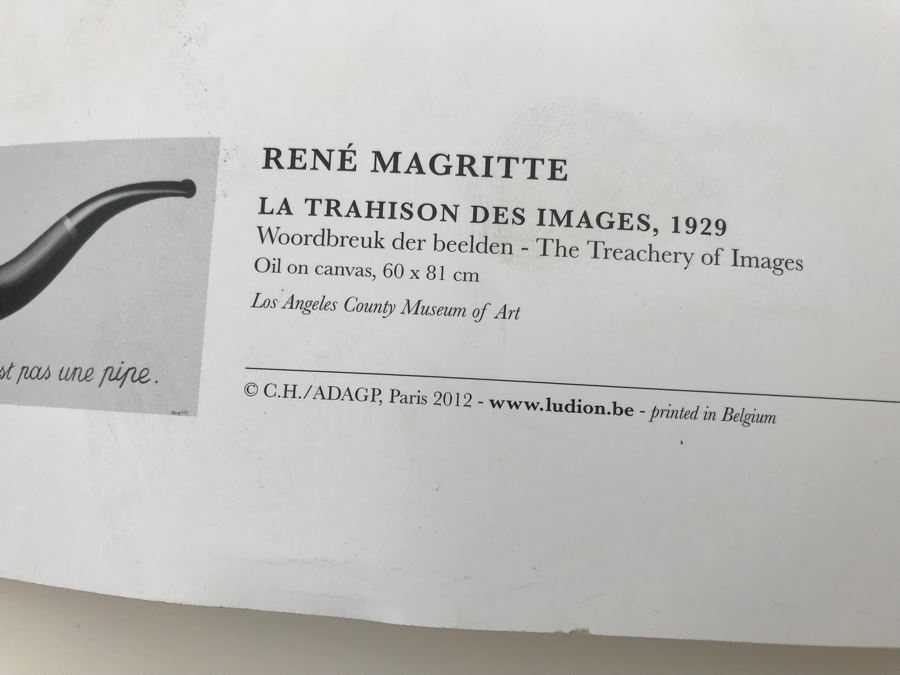 JUST ADDED - (5) Rene Magritte Posters La Trahison Des Images 1929 Printed In Belgium [Photo 8]