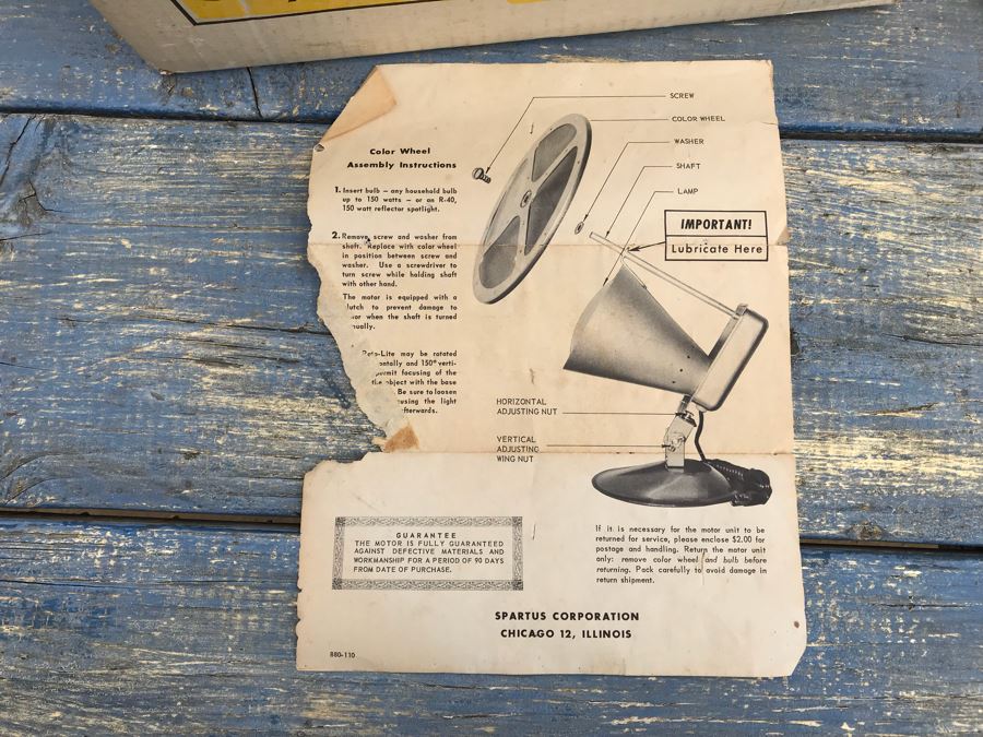 JUST ADDED - Vintage Color Wheel With Box [Photo 2]