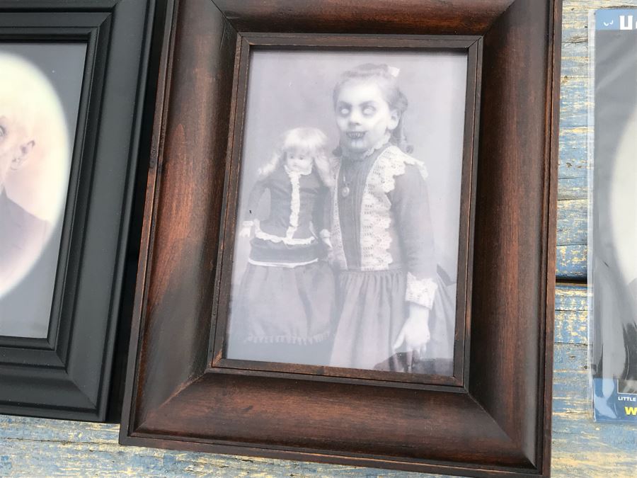 JUST ADDED - Collection Of Haunted Memories Spooky 5' X 7' Changing Portraits (5) Are Framed [Photo 14]