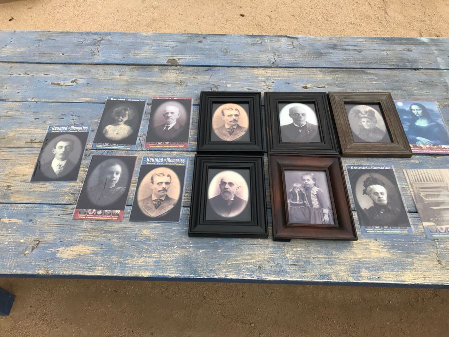 JUST ADDED - Collection Of Haunted Memories Spooky 5' X 7' Changing Portraits (5) Are Framed [Photo 1]