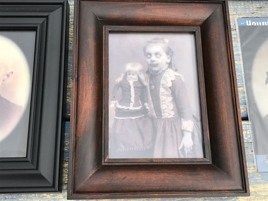 JUST ADDED - Collection Of Haunted Memories Spooky 5' X 7' Changing Portraits (5) Are Framed [Photo 13]