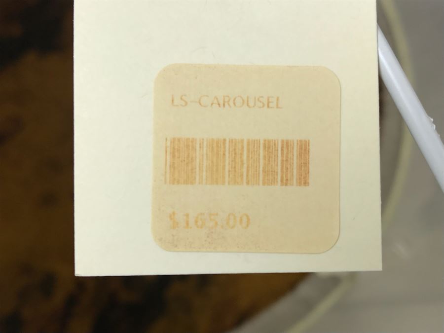 JUST ADDED - Hanging Carousel Stitched Canvas Light Fixture Coral & Tusk Retails $165 [Photo 11]