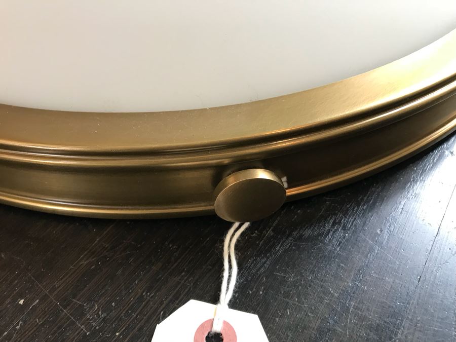 JUST ADDED - Brass Flush Mount Light Fixture Retails $160 [Photo 3]