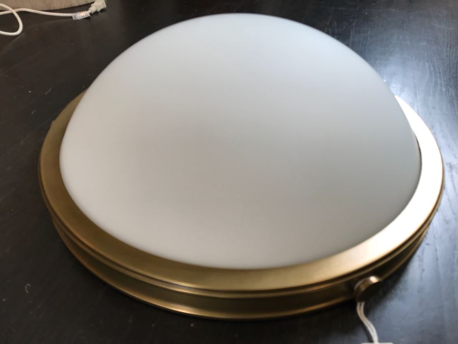 JUST ADDED - Brass Flush Mount Light Fixture Retails $160 [Photo 5]