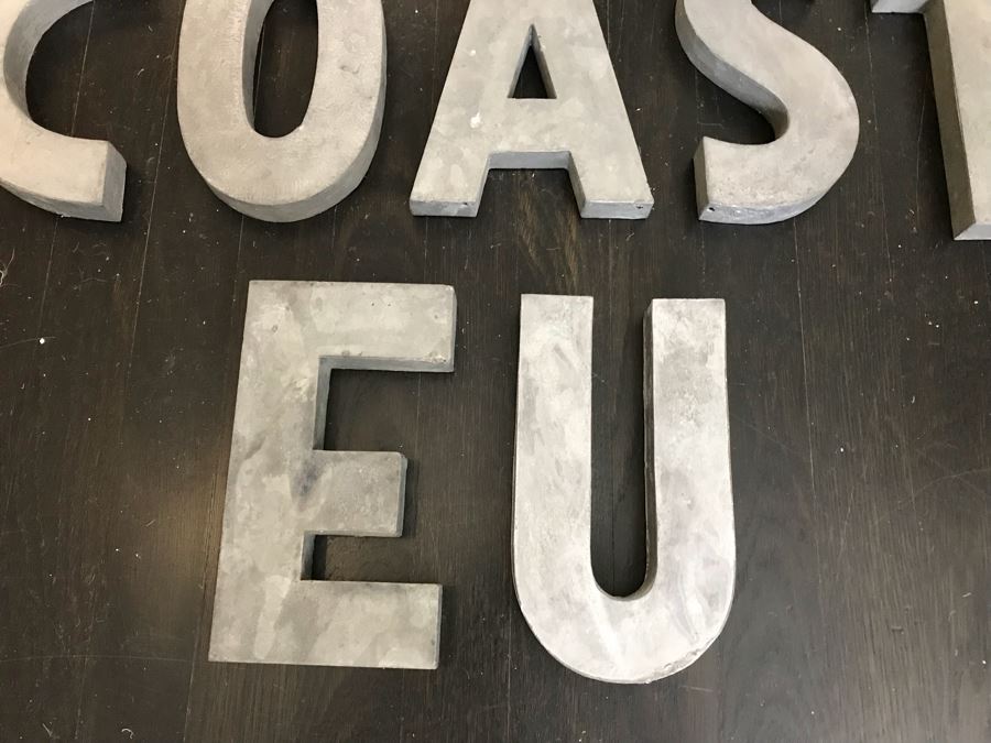 JUST ADDED - (7) Metal Relief Letters [Photo 5]