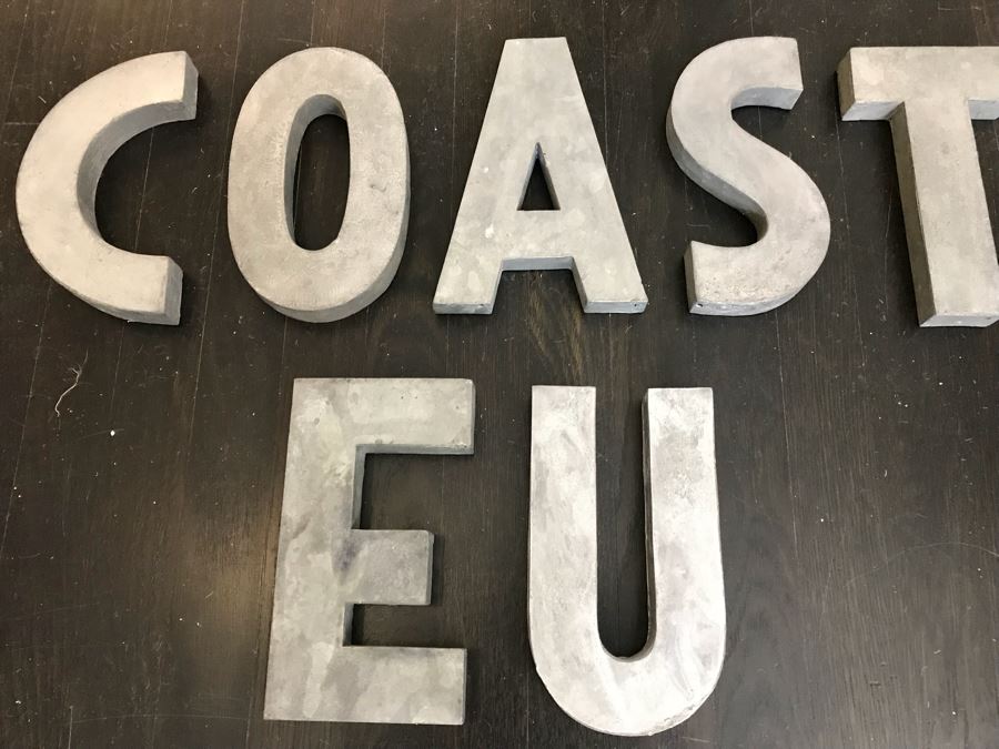 JUST ADDED - (7) Metal Relief Letters [Photo 2]