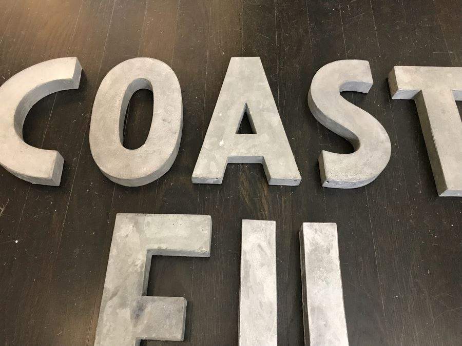 JUST ADDED - (7) Metal Relief Letters [Photo 4]