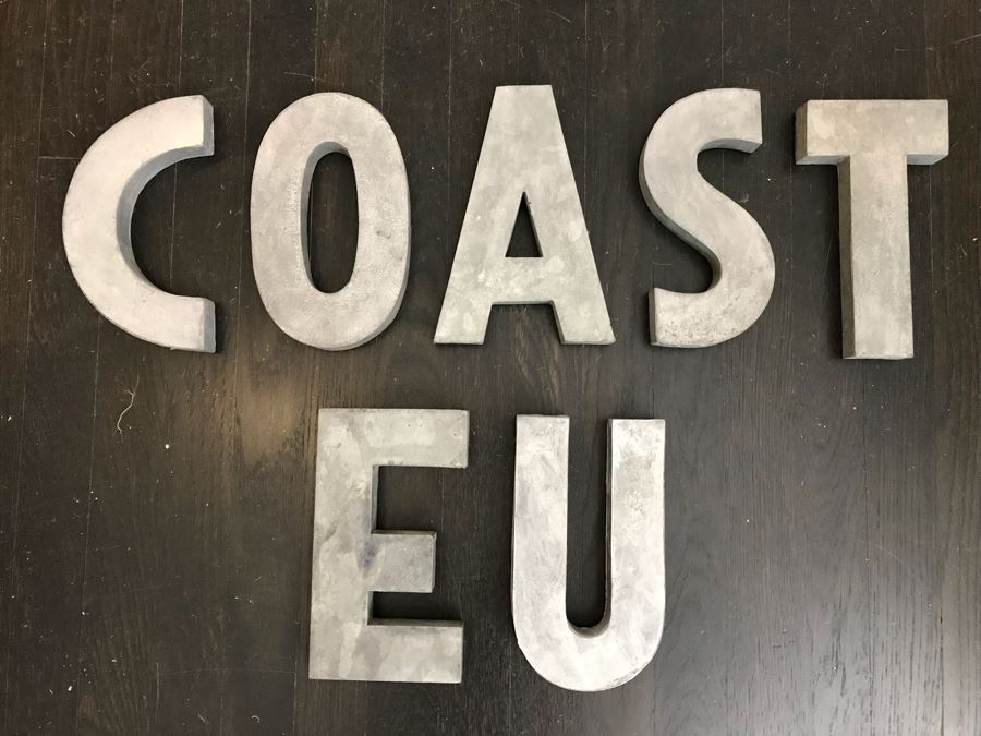 JUST ADDED - (7) Metal Relief Letters [Photo 1]