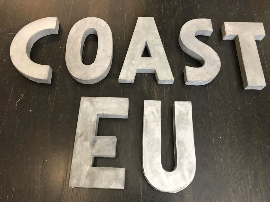 JUST ADDED - (7) Metal Relief Letters [Photo 3]