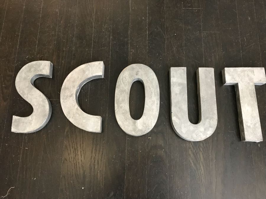 JUST ADDED - (5) Metal Relief Letters [Photo 2]