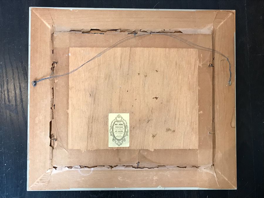 JUST ADDED - Framed Plein Air Landscape Signed Painting Framed In Hong Kong 16' X 14' [Photo 7]