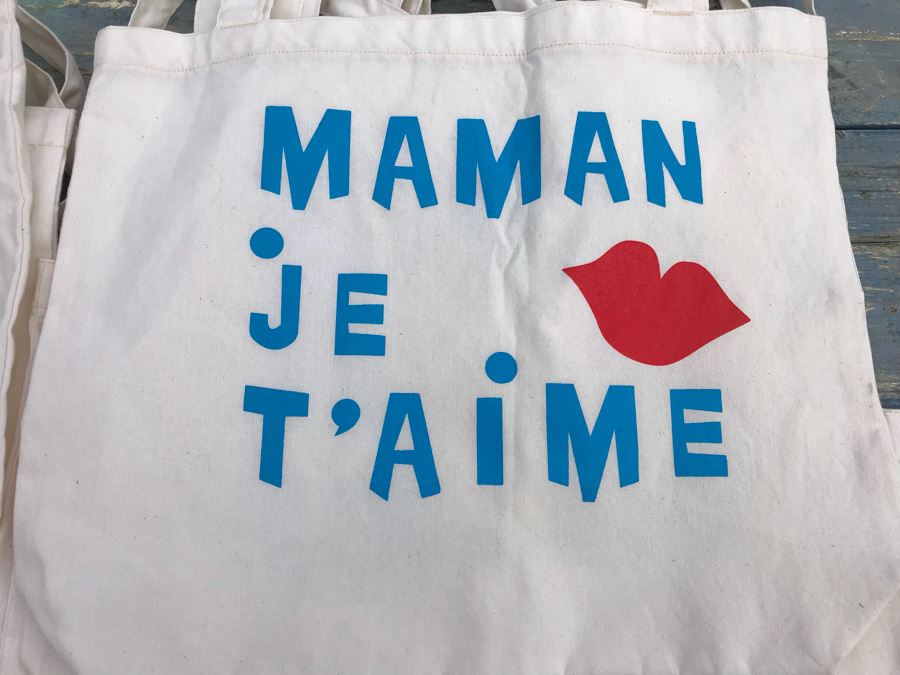 JUST ADDED - (15) NEW Canvas Print Tote Bags American Apparel Retails $225 [Photo 5]