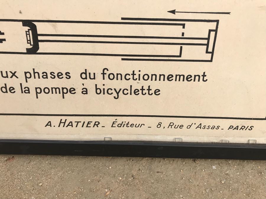 JUST ADDED - Framed Vintage French Poster Les Pompes 36' X 45' [Photo 5]