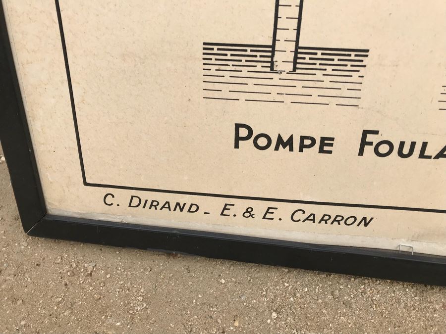 JUST ADDED - Framed Vintage French Poster Les Pompes 36' X 45' [Photo 6]