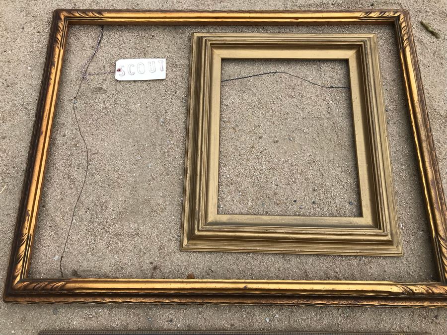 JUST ADDED - Set Of (3) Vintage Picture Frames [Photo 3]