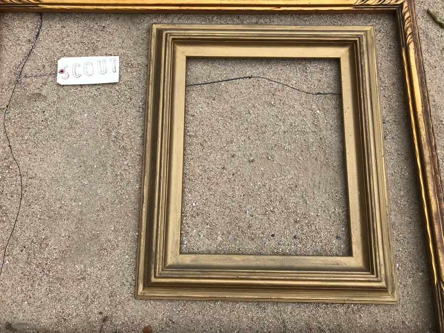 JUST ADDED - Set Of (3) Vintage Picture Frames [Photo 4]
