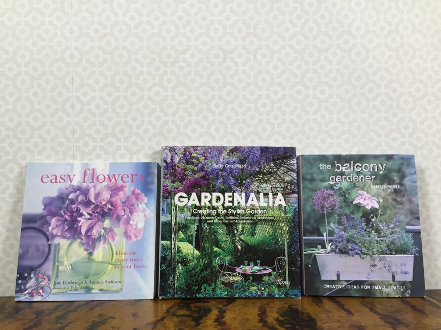 JUST ADDED - Set Of (3) NEW Gardening Coffee Table Books