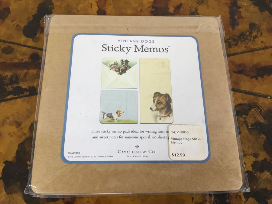 JUST ADDED - (7) NEW Petite Notes Sets (Dogs, Birds And Cakes) And (2) NEW Vintage Dogs Sticky Memos Retails $130 [Photo 4]