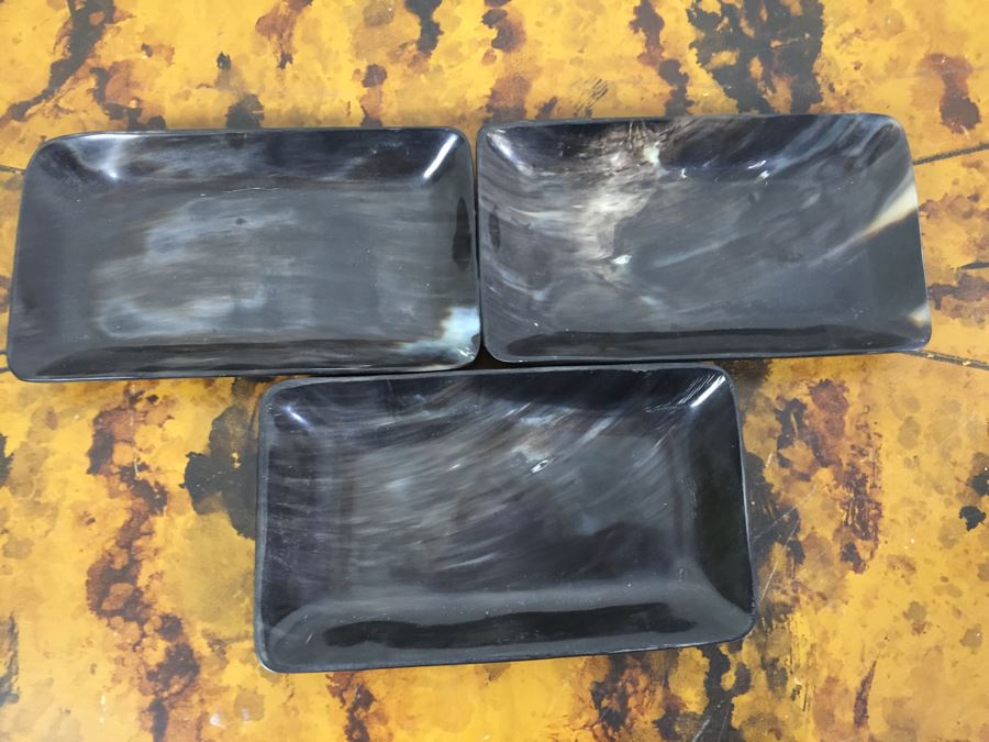 JUST ADDED - Silverplate College Bowl Trophy, NEW Cypress Cement Container, (4) NEW Ticket Sets Weekend Away, Breakfast In Bed, New Southern Cal Historic Postcards, (6) NEW Sets Of Gift Tags, Brass Heart And Various Trays [Photo 29]