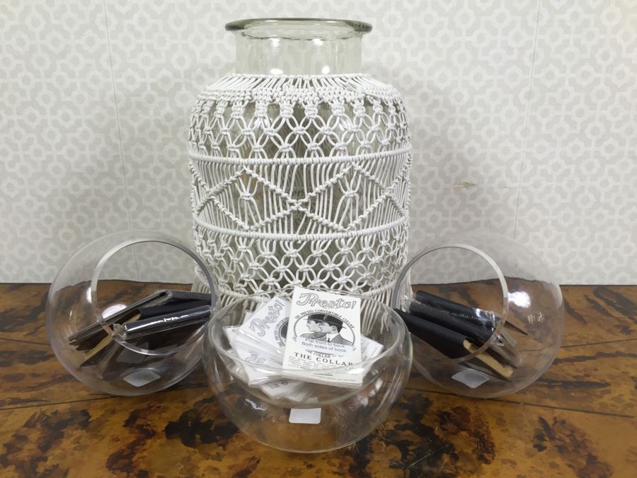 JUST ADDED - (4) Glass Jars, (6) Field Notes And (7) Presto Convertible Collar Presto-Scope Postcard [Photo 1]