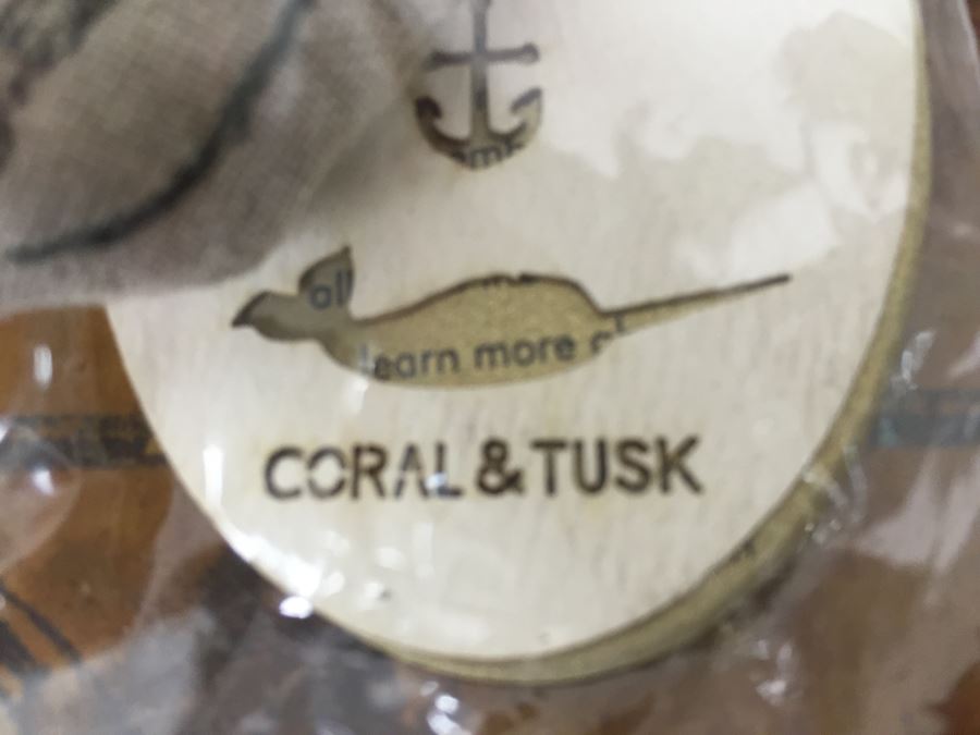 JUST ADDED - Meri Meri Bunny Rabbit Backpack, Rabbit Pouch Necklace Coral & Tusk And (3) Coral & Tusk Stitched Whales  [Photo 10]