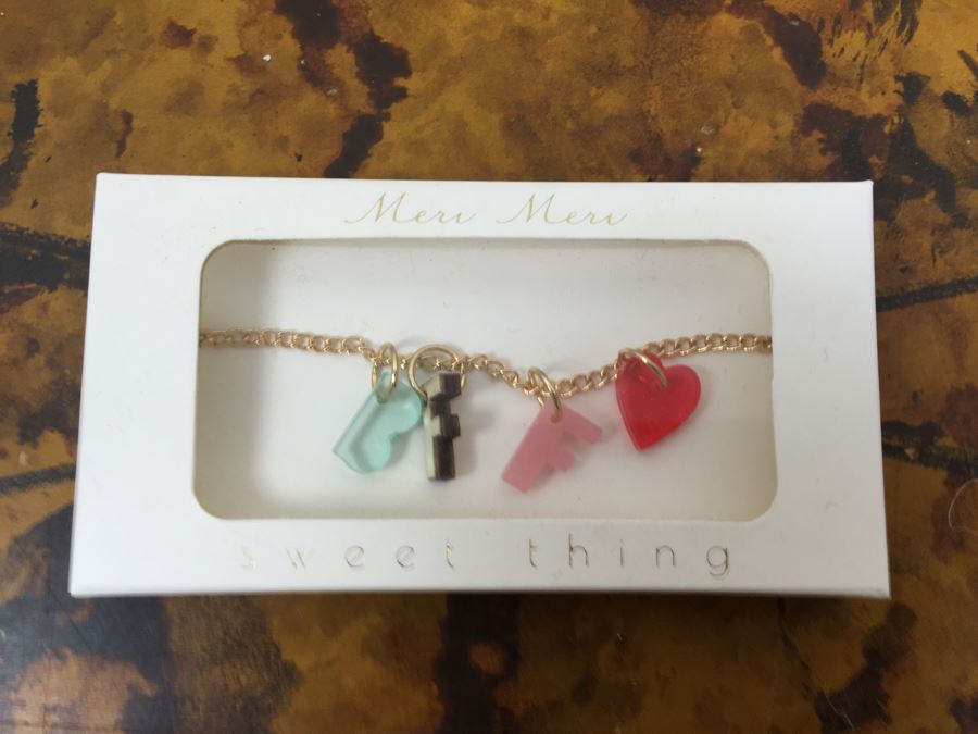 JUST ADDED - (12) NEW Meri Meri Necklaces Hello, Yay, Rainbow, Sailboat, BFF Retails $120 [Photo 12]