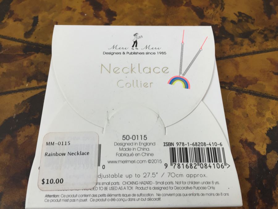 JUST ADDED - (12) NEW Meri Meri Necklaces Hello, Yay, Rainbow, Sailboat, BFF Retails $120 [Photo 5]
