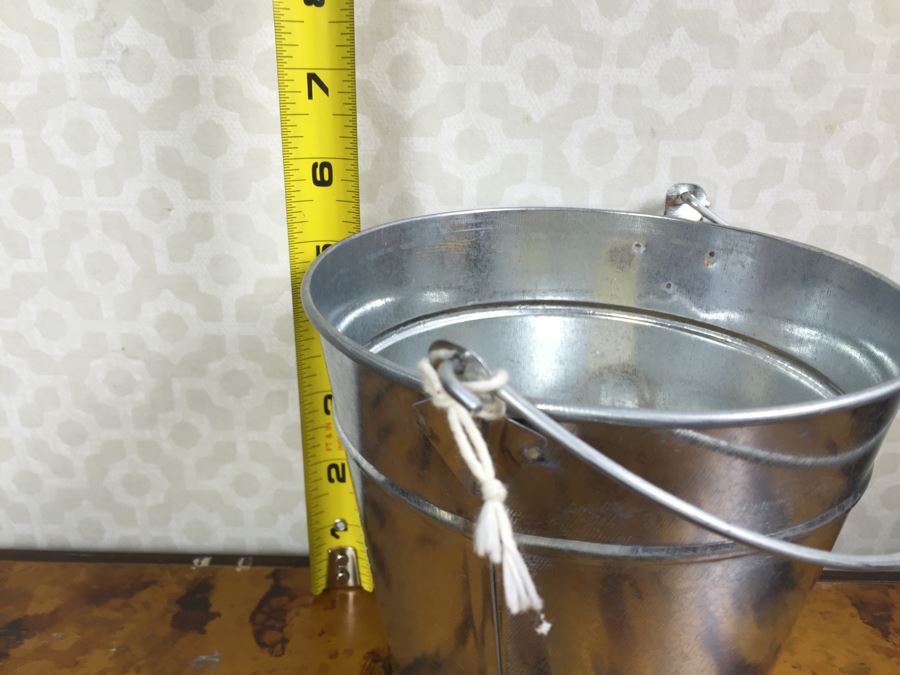 JUST ADDED - (6) Glass Vases, Bucket O' Bait Pale, (2) NEW Photo Booth Glasses / Mustaches And Various Items On Sticks - See Photos [Photo 9]