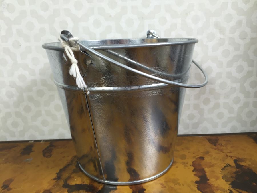 JUST ADDED - (6) Glass Vases, Bucket O' Bait Pale, (2) NEW Photo Booth Glasses / Mustaches And Various Items On Sticks - See Photos [Photo 8]