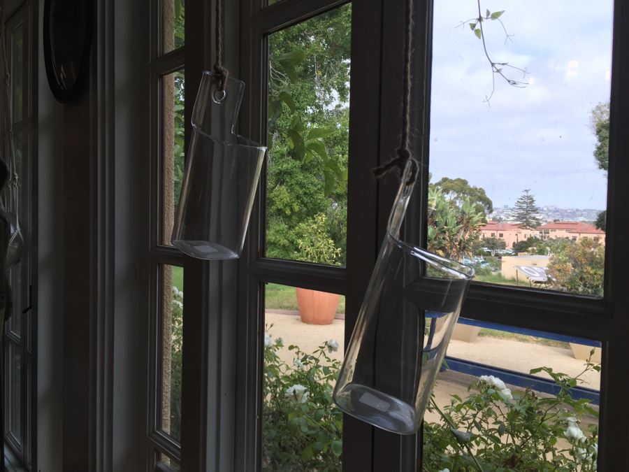 JUST ADDED - (6) NEW Hanging Glass Planters [Photo 5]