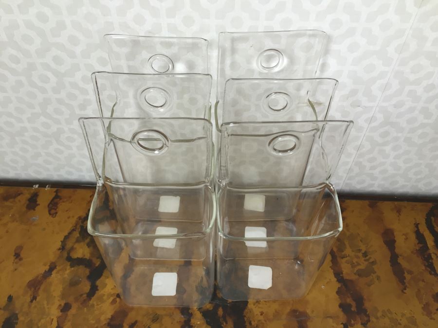 JUST ADDED - (6) NEW Hanging Glass Planters