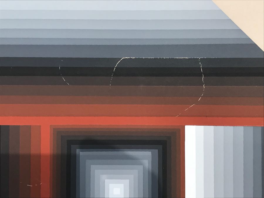 JUST ADDED - Hand Signed A.P. Artist Proof Geometric Print 26' X 26' [Photo 4]