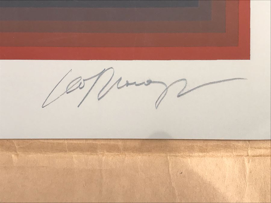 JUST ADDED - Hand Signed A.P. Artist Proof Geometric Print 26' X 26' [Photo 2]