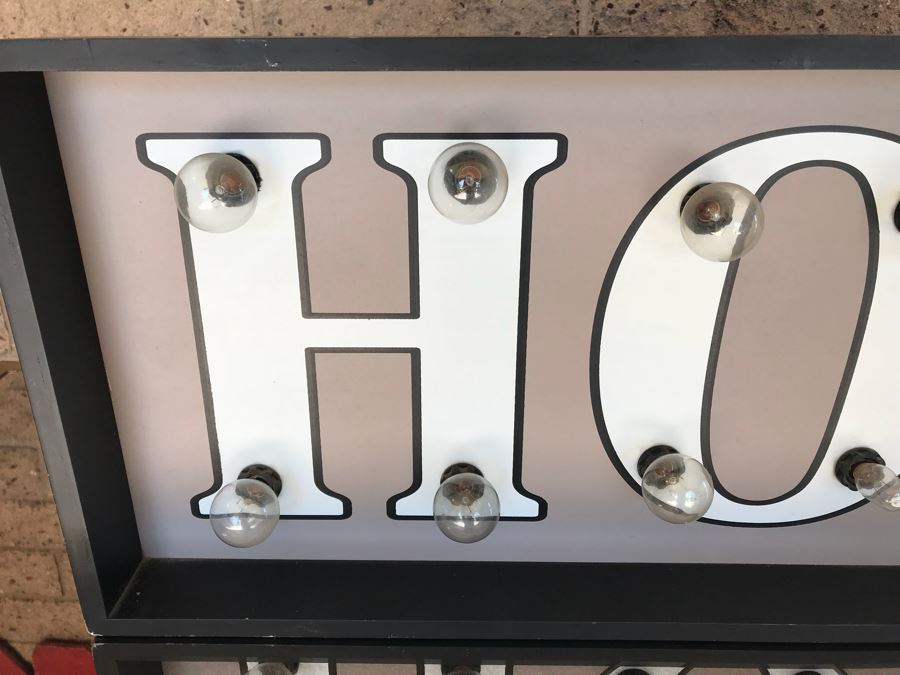 HOME Lighted Wall Art Sign (Needs Bulbs) [Photo 2]