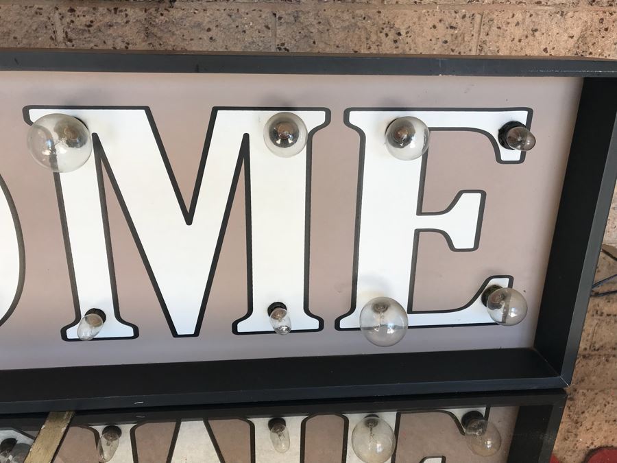 HOME Lighted Wall Art Sign (Needs Bulbs) [Photo 4]