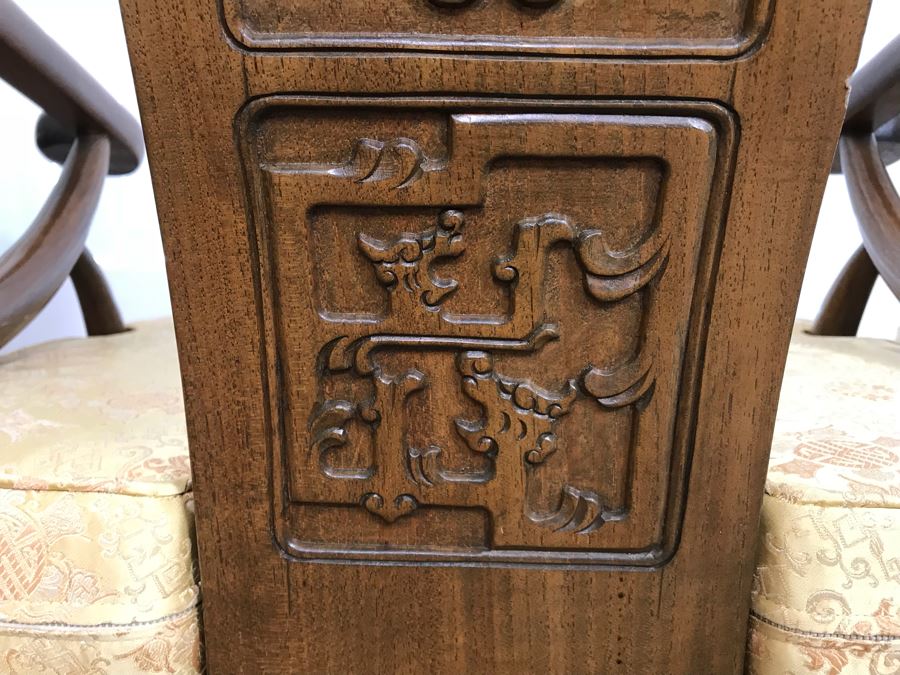 Pair Of Chinese Armchairs With Casters [Photo 15]