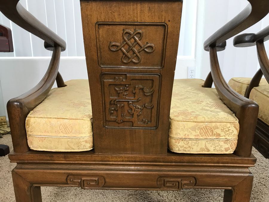 Pair Of Chinese Armchairs With Casters [Photo 14]