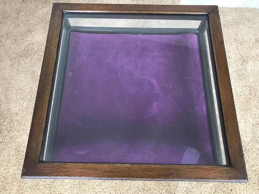 Vintage Glass Display Cabinet With Hinged Lockable Top Door (No Key) And Lower Display Cabinet (Accomodates Glass Shelving Below) [Photo 6]