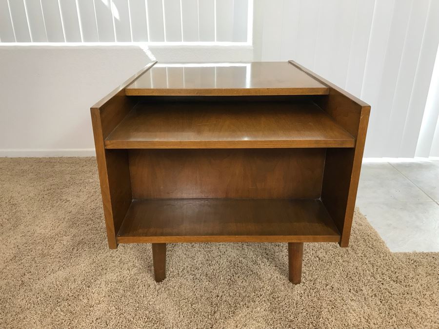 Mid-Century Modern Wooden Side Table