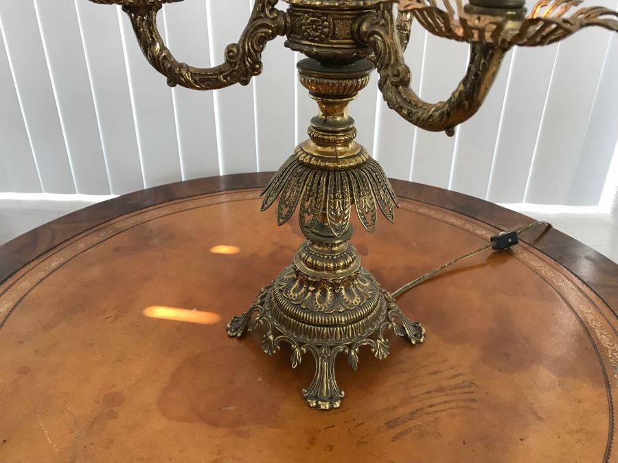 Vintage Mid-Century 4-Light Table Lamp By L&L WMC [Photo 5]