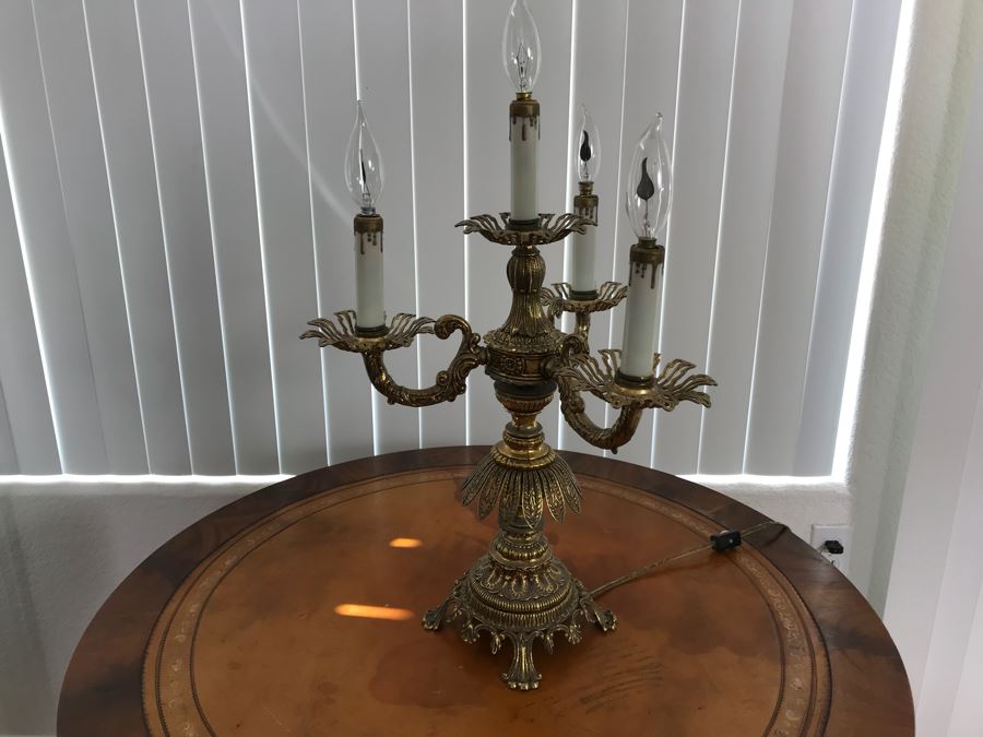 Vintage Mid-Century 4-Light Table Lamp By L&L WMC [Photo 9]