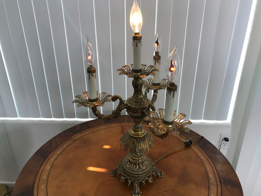 Vintage Mid-Century 4-Light Table Lamp By L&L WMC [Photo 6]