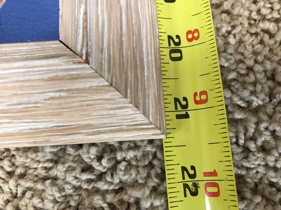 Original Oil Painting Of Harbor Scene By Val 29' X 21' [Photo 11]