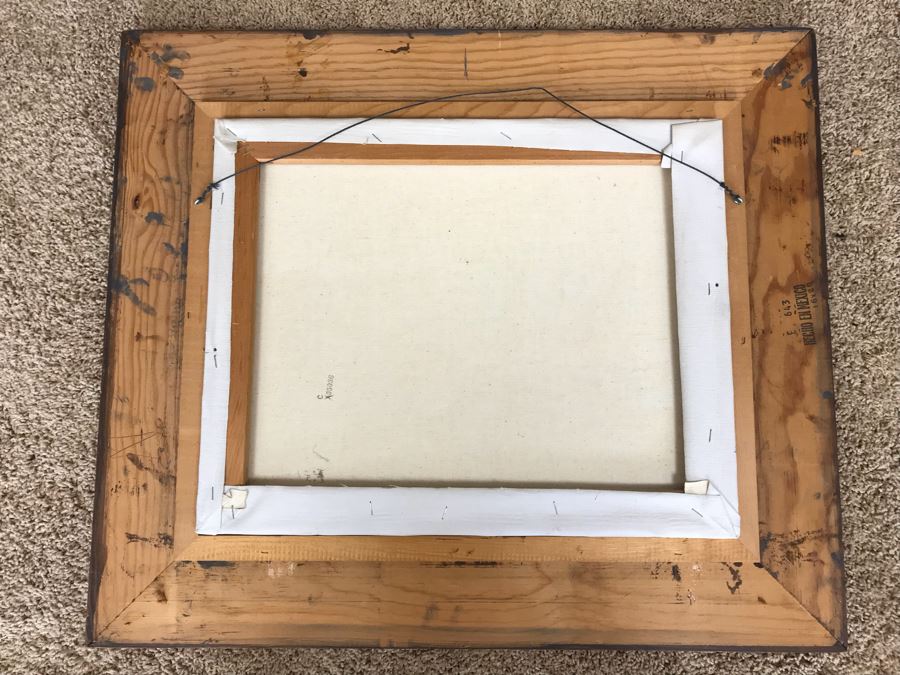 Original Oil Painting Seascape By P. Stirrat 29' X 24' [Photo 11]