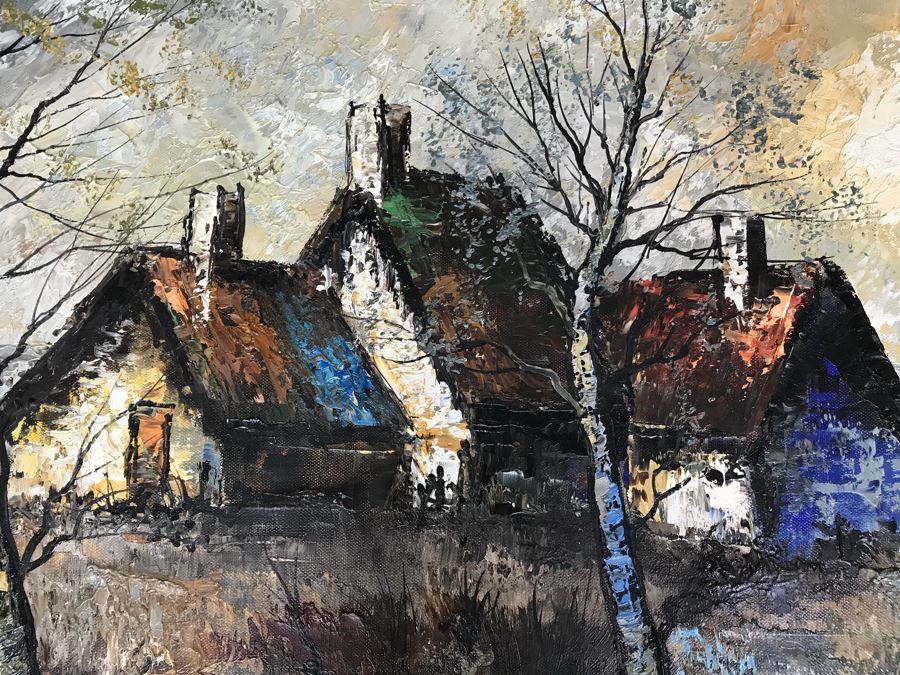 Original Landscape Oil Painting By Brasseur 41' X 21' [Photo 6]