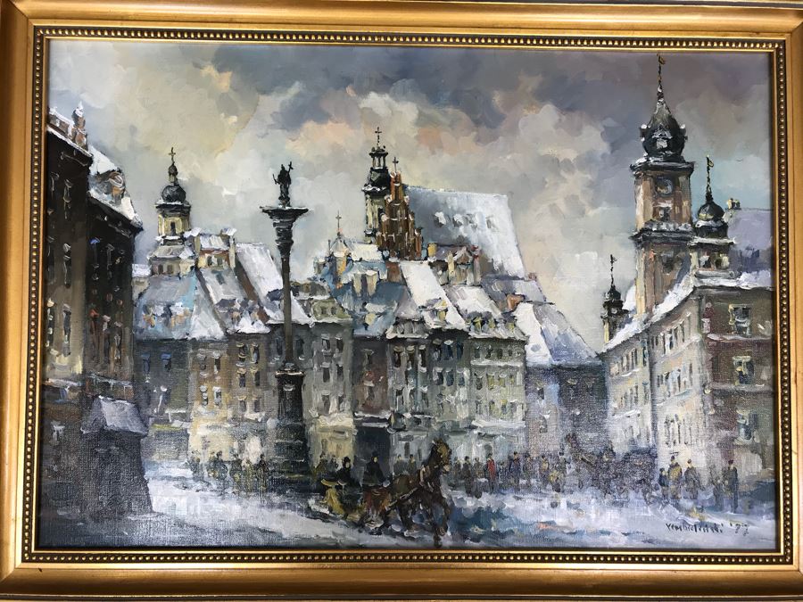 Original Impressionist Oil Painting By Warsaw, Poland Artist Piotr Rembielinski [Photo 3]