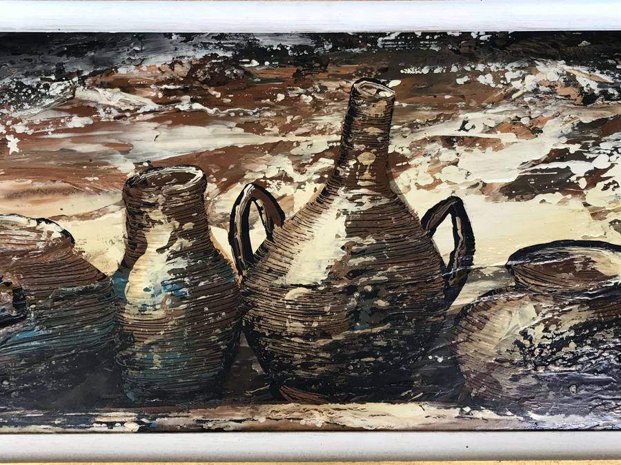Original Still Life Oil Painting By Edward Elliott From United Kingdom 35' X 15' [Photo 5]