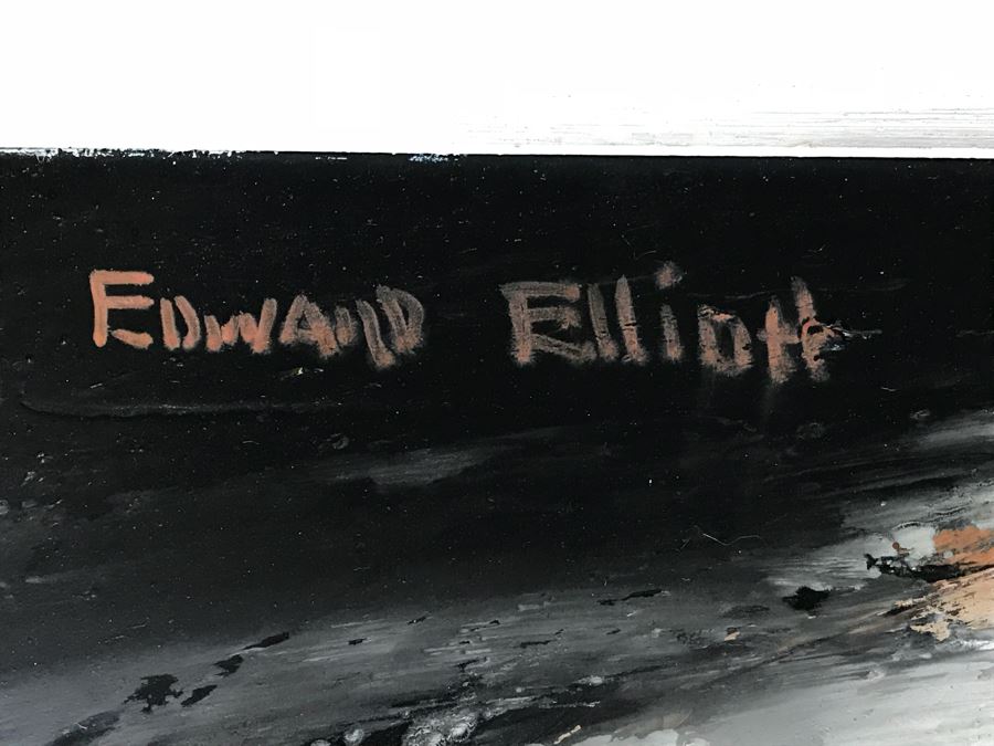 Original Still Life Oil Painting By Edward Elliott From United Kingdom 35' X 15' [Photo 4]